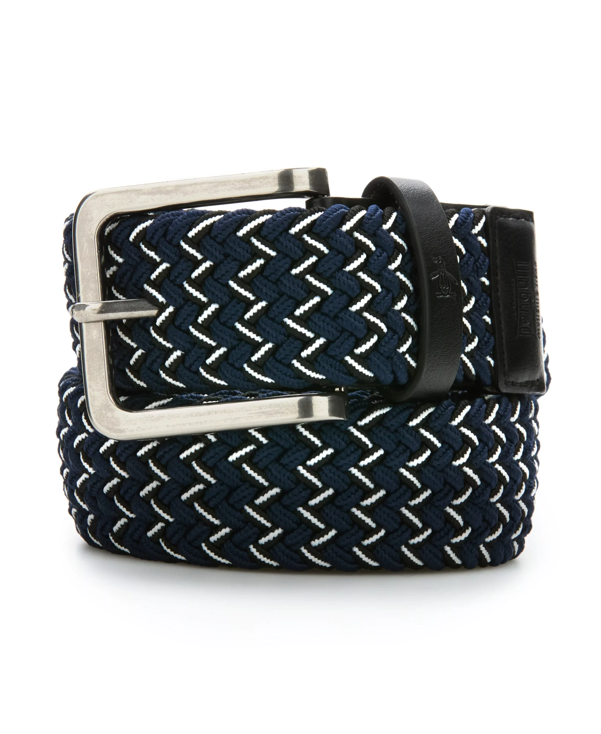 Braided Woven Stripe Golf Belt