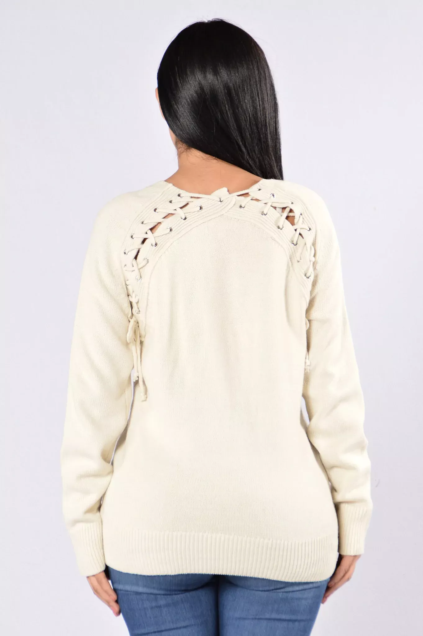 Break Hearts Not Necks Sweater - Ivory