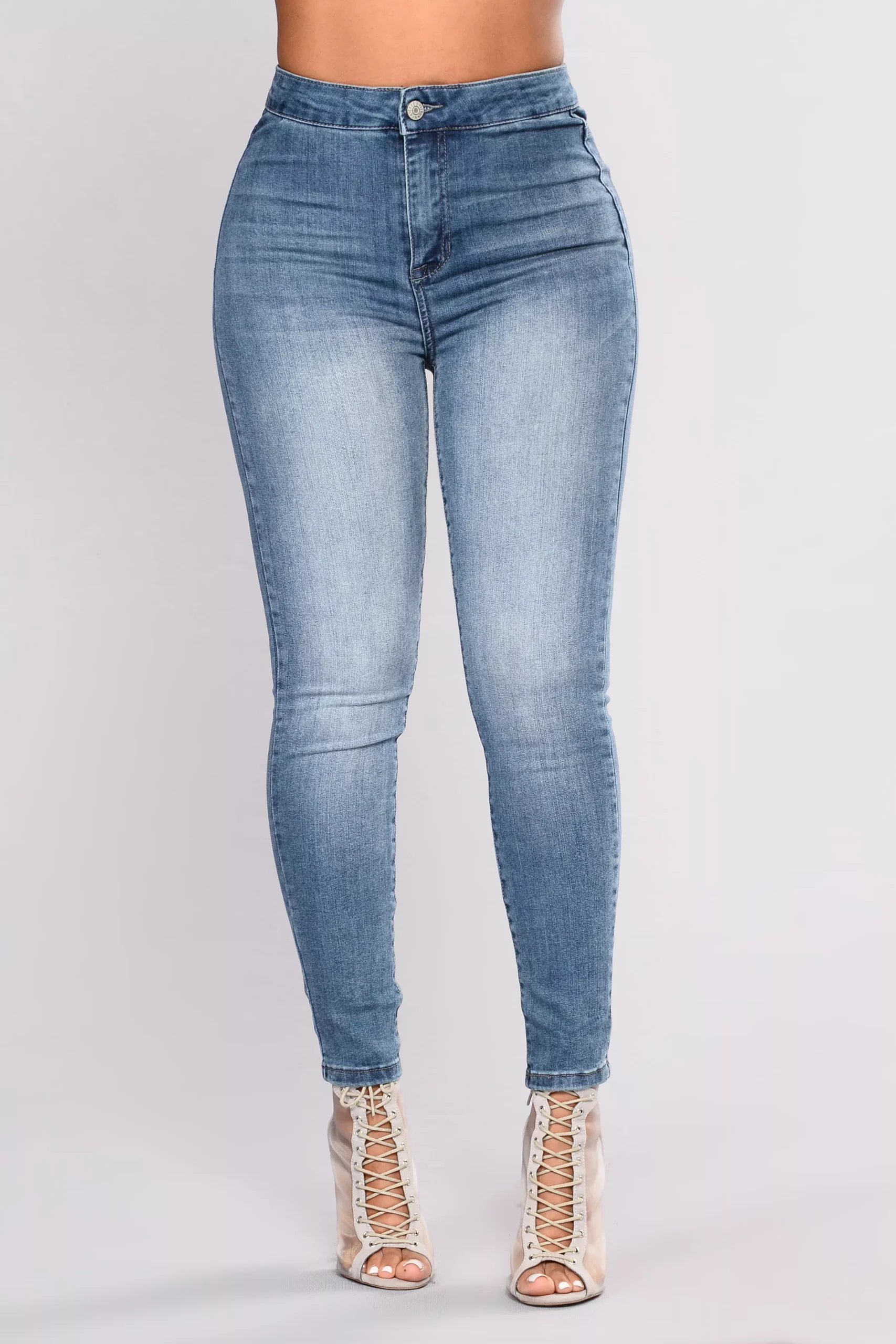 Call Me Beep Me Ankle Jeans - Medium Blue Wash