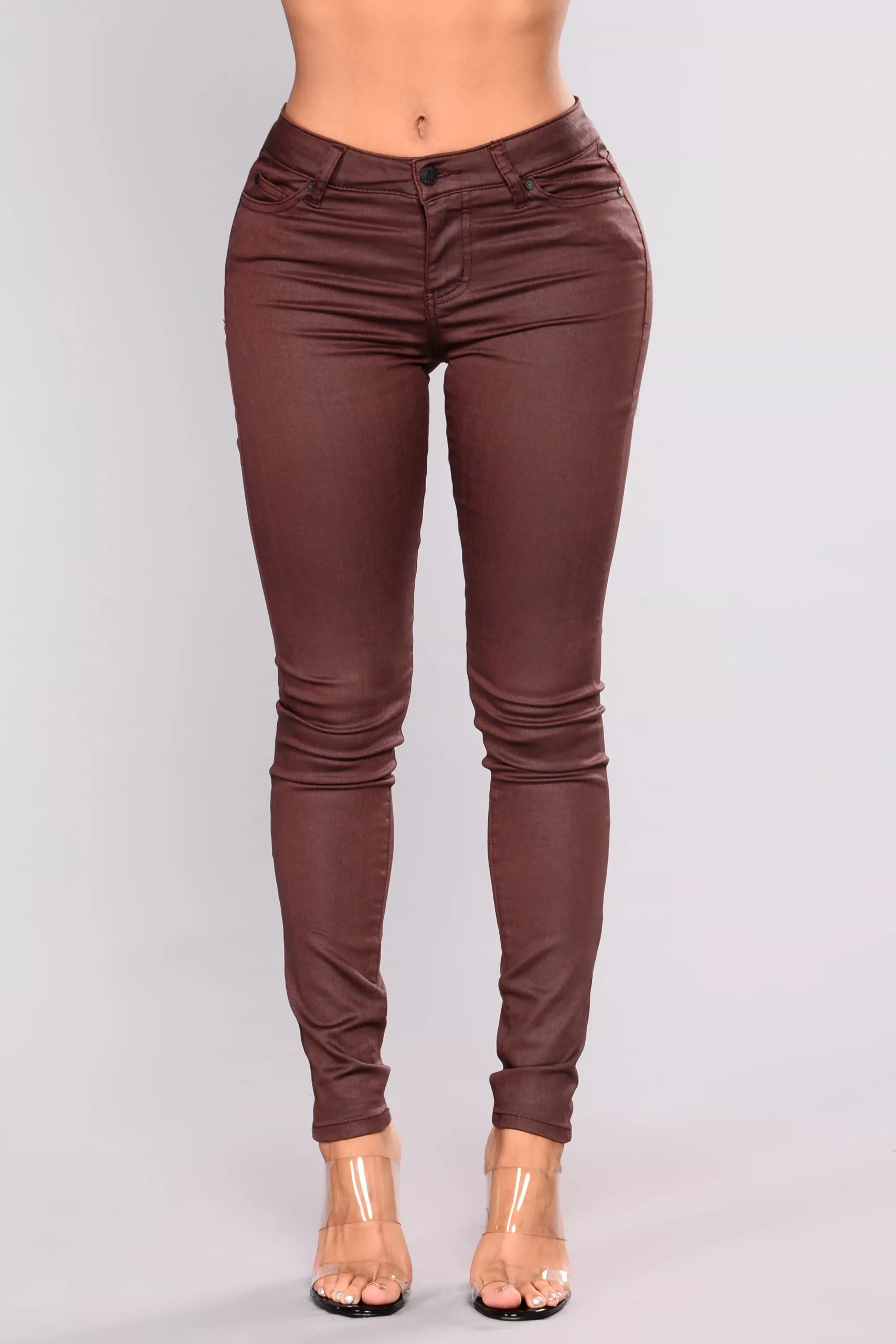 Camari Skinny Jeans - Burgundy