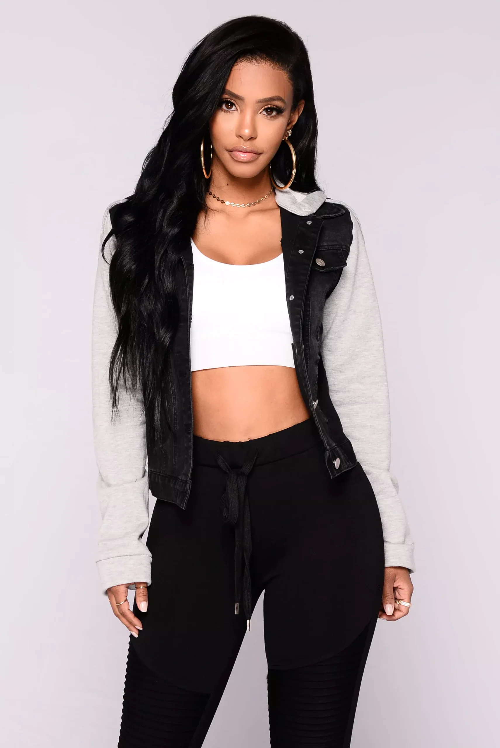 Christine Denim Jacket - Black