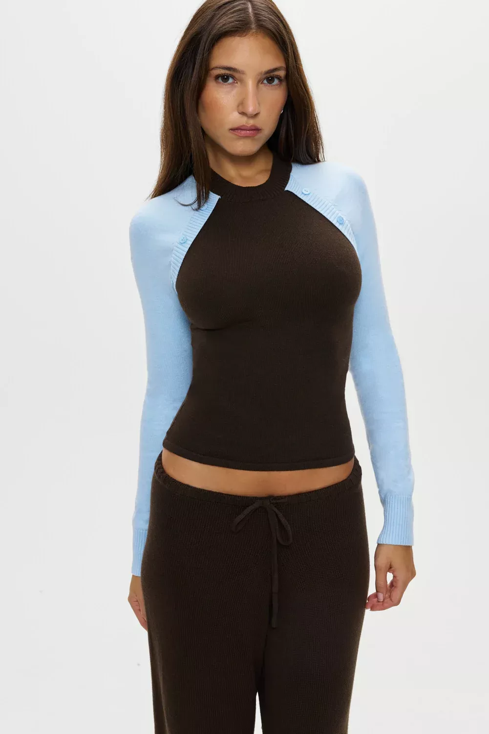 Collin Knit Sweater - Chocolate Brown