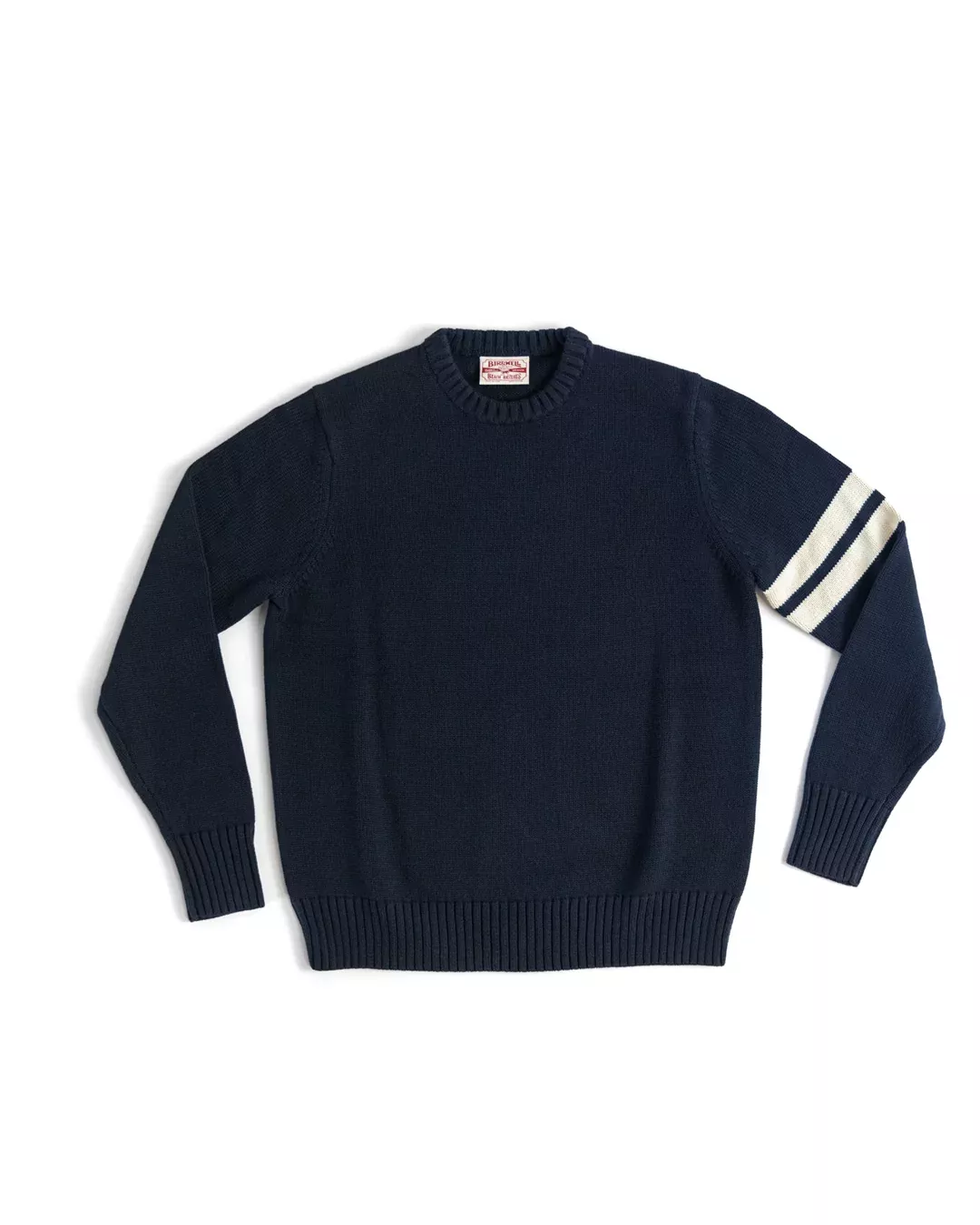 Comp Stripe Sweater - Navy/Bone – Birdwell