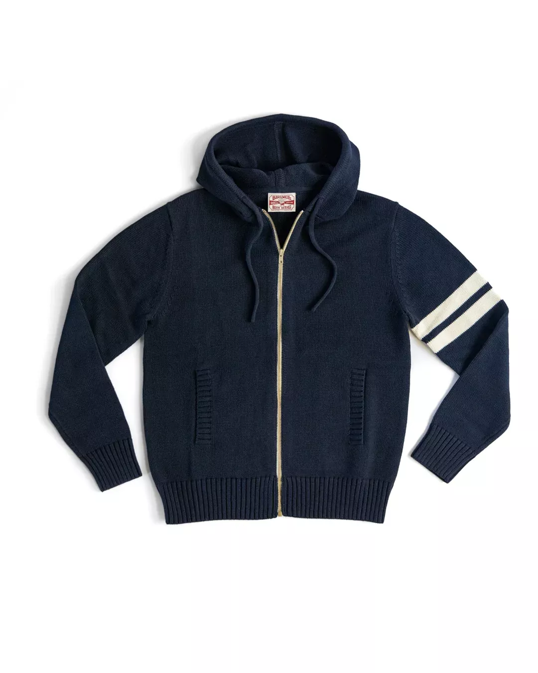 Comp Zip Sweater - Navy/Bone – Birdwell