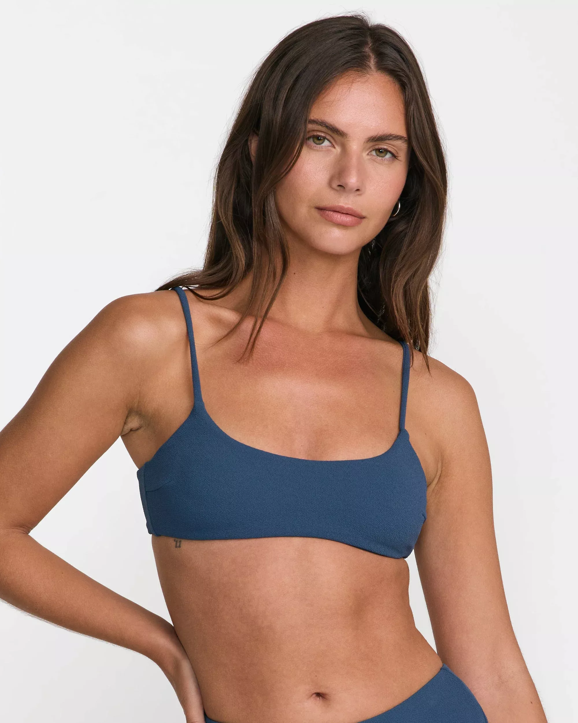 Costa Crinkle Bralette Bikini Top