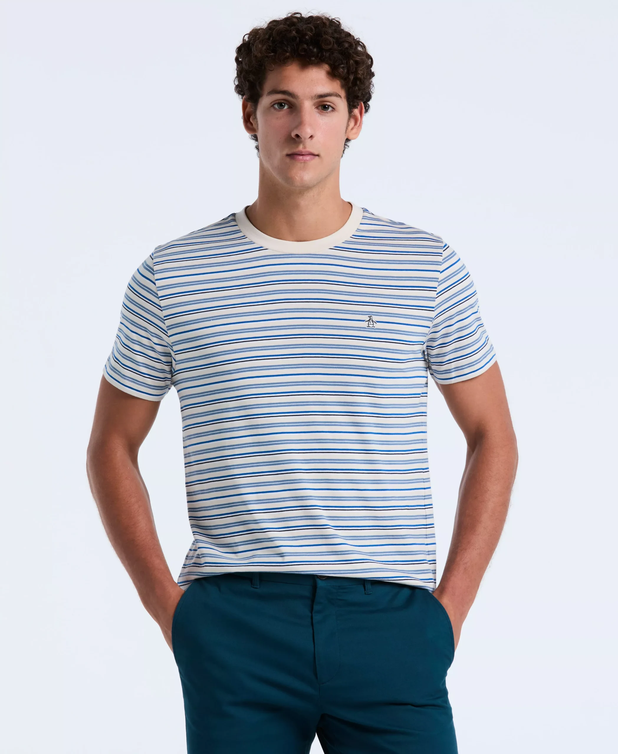 Cotton Yarn-Dyed Stripe Tee