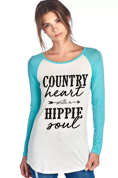 Country Heart with a Hippie Soul T-shirt