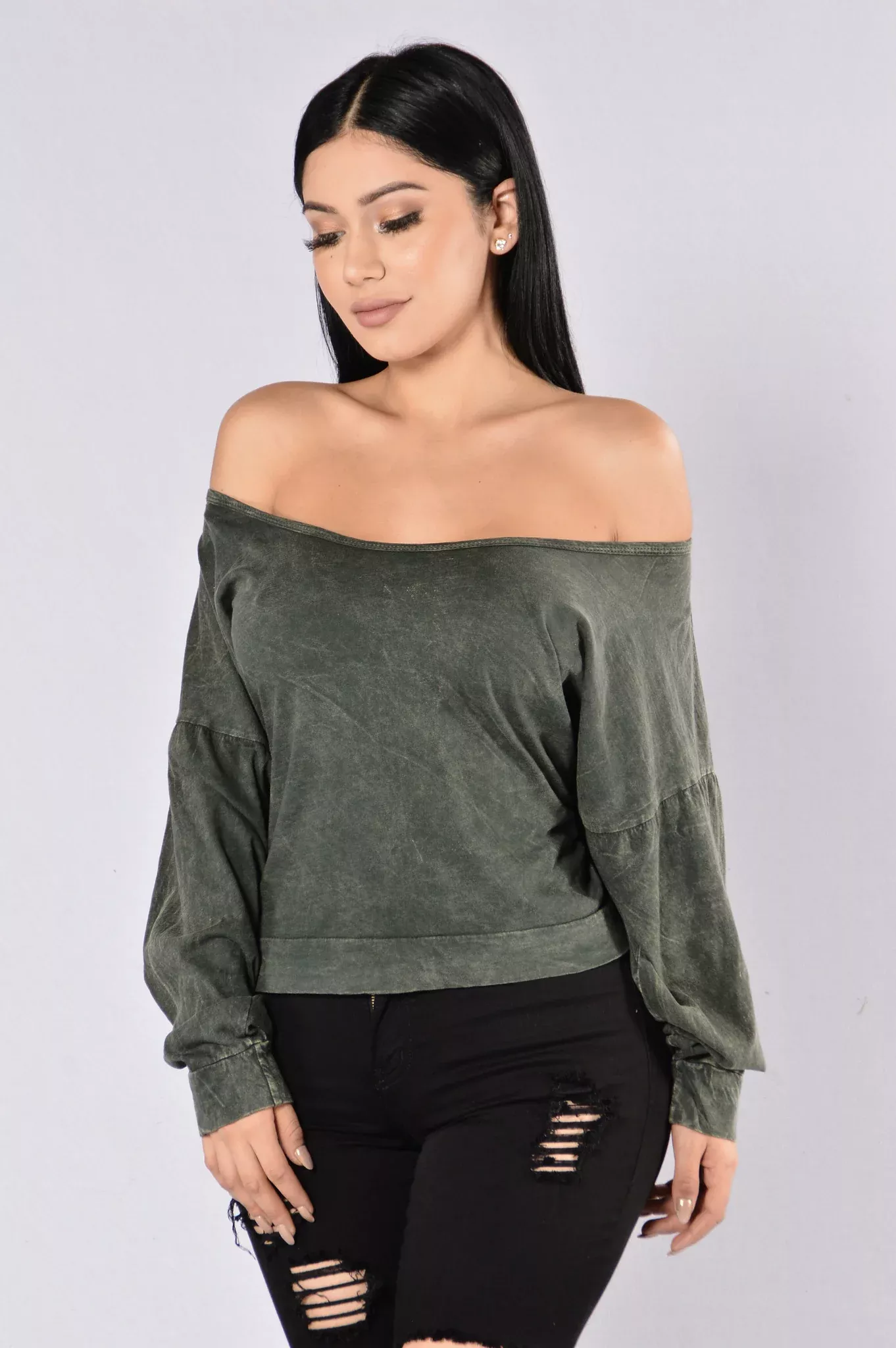Crack of Dawn Top - Olive