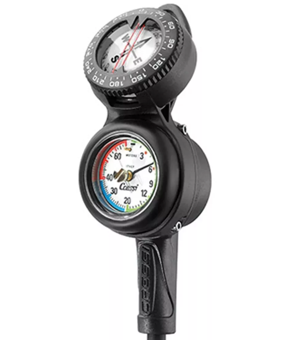 Cressi CPD3 Compass Pressure Gauge & Depth Gauge Console