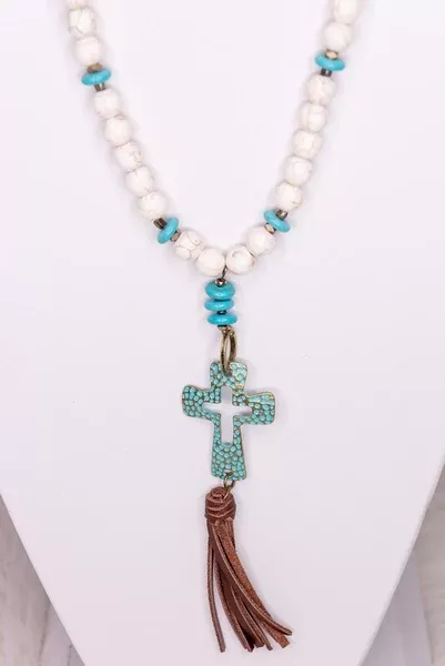 Cross Beaded Necklace
