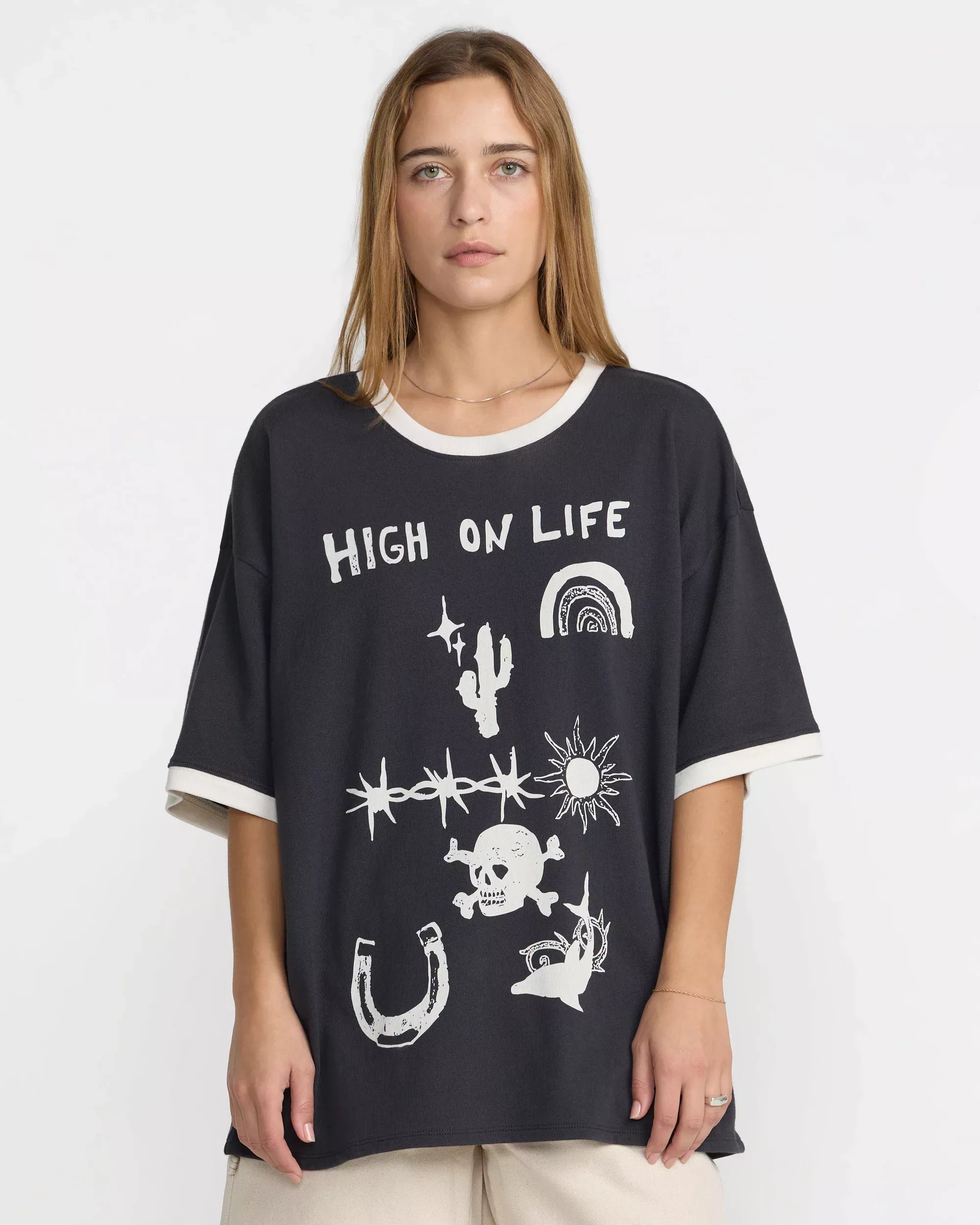 Dani Miller Oversized Ringer Tee
