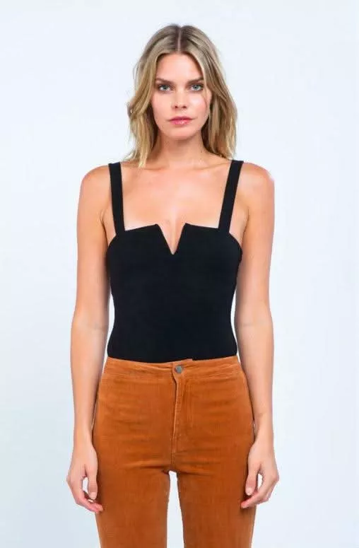 Date Night Black Bodysuit | Boho Pink