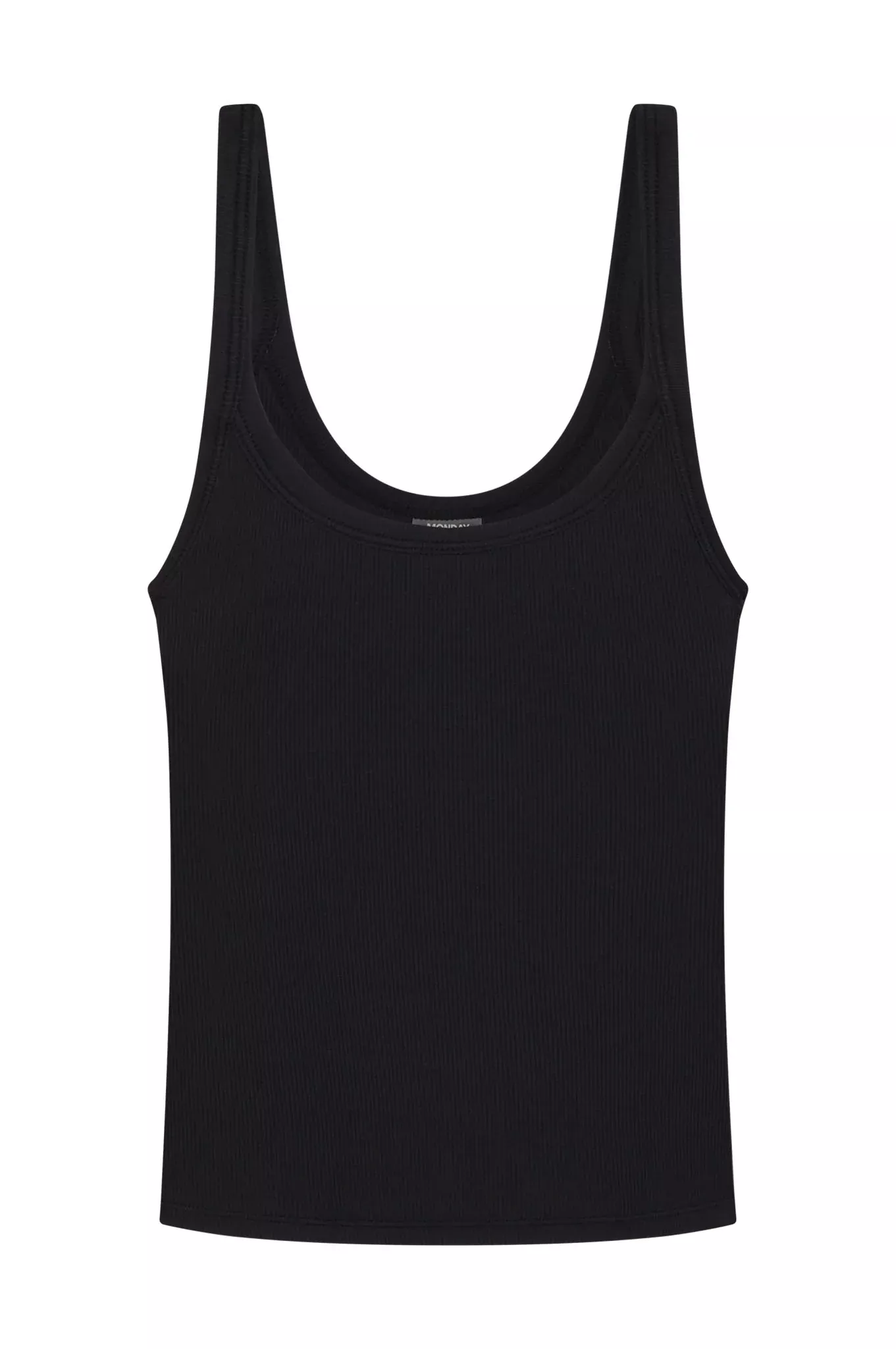 Devin Tank Long - Black Lightweight Rib