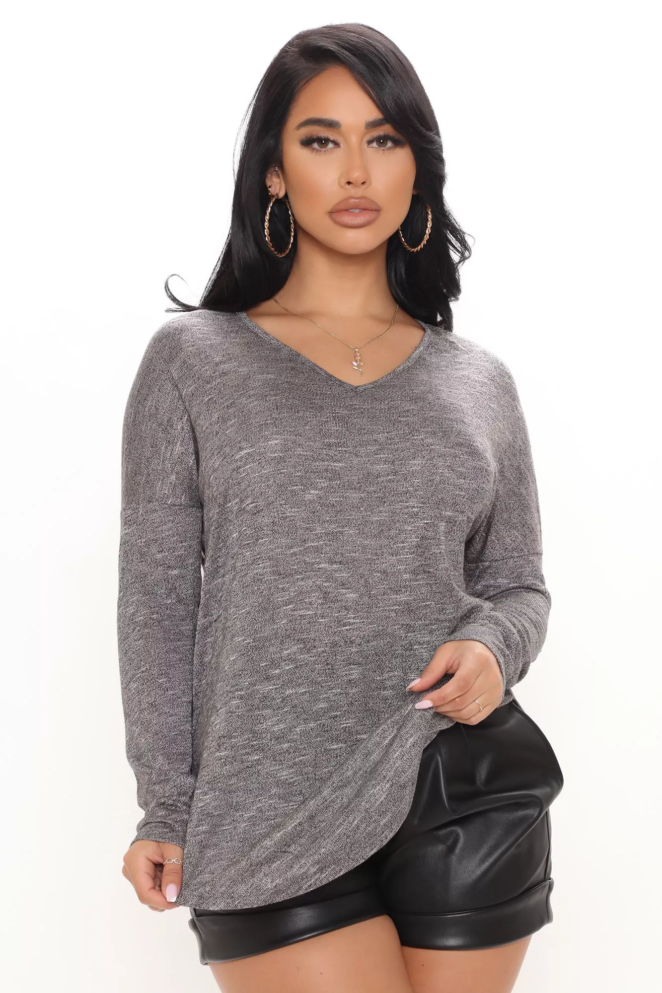 Effortless Top - Grey