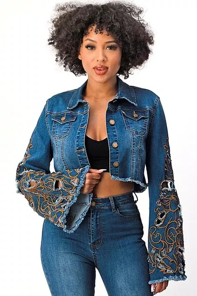 Embroidered Denim Jacket
