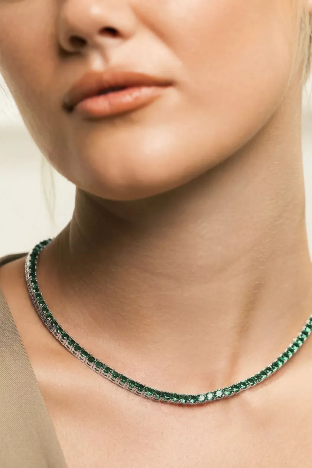 Emerald Tennis Necklace