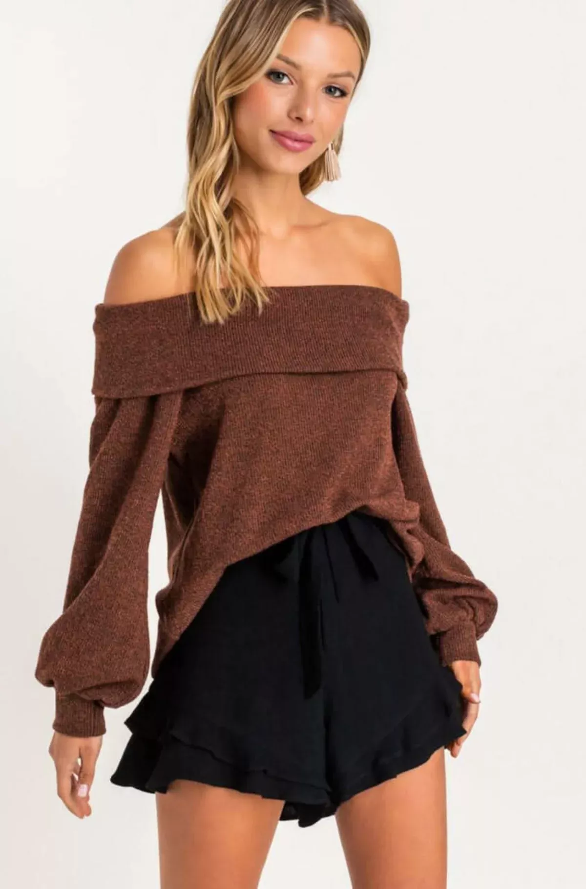 Feeling of Wonder Black Ruffle Tie-Front Shorts | Boho Pink