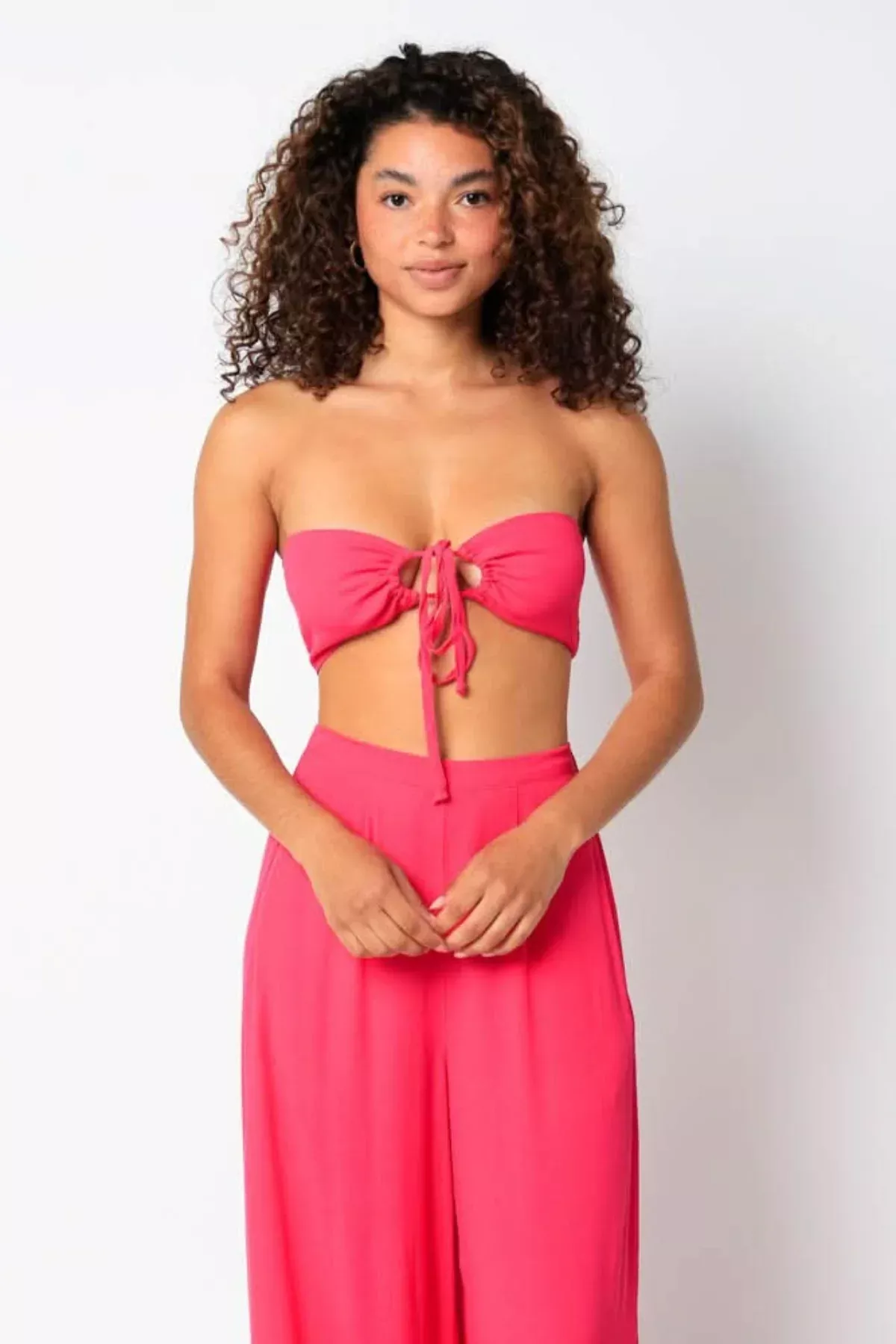 Fira Fuchsia Two-Piece Jumpsuit | Boho Pink