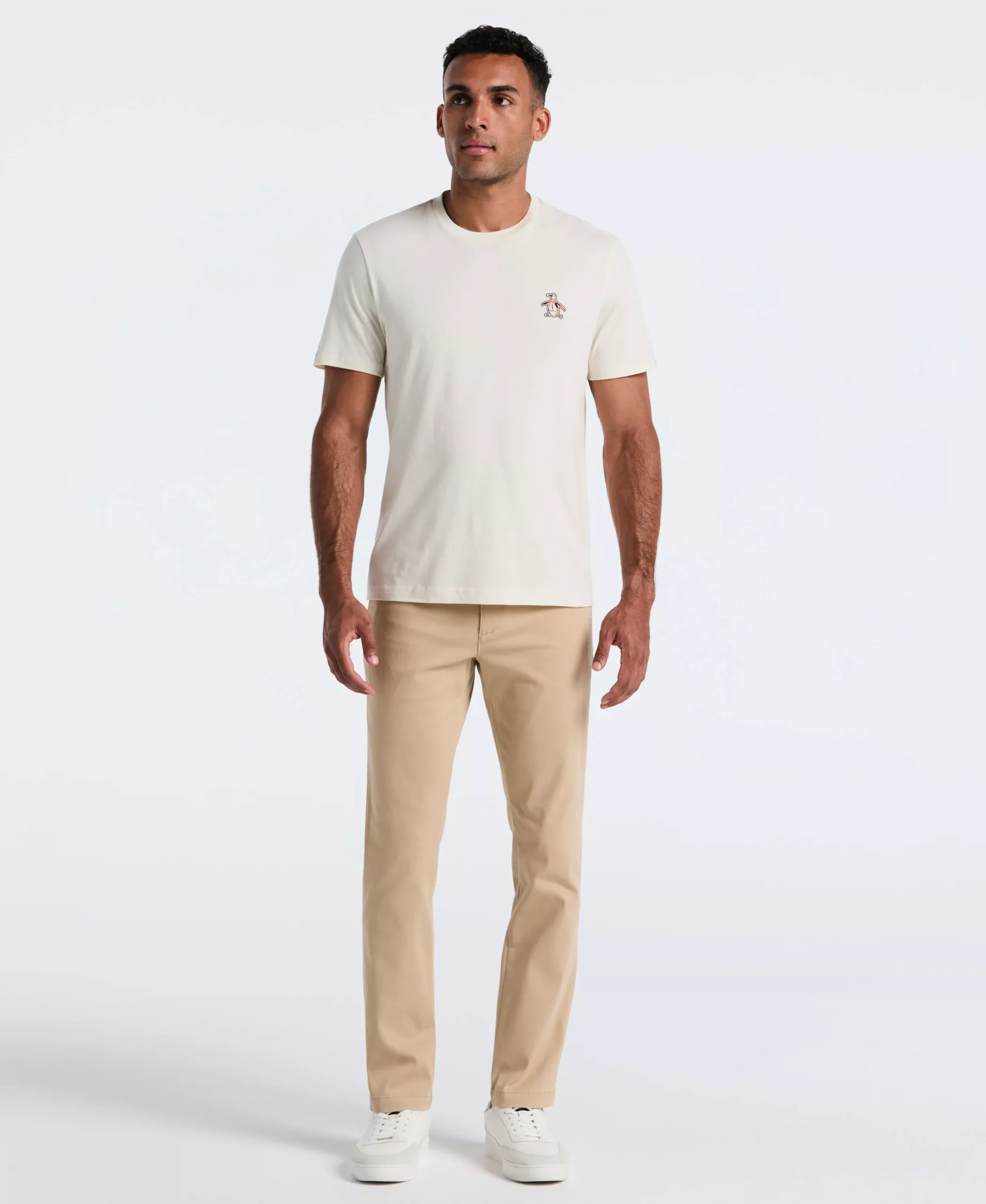 Flat Front Microsanded Chino Pant