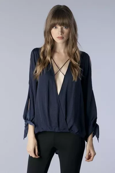 Flirty Cross Strap Blouse