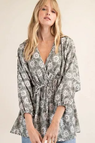 Floral V-Neck Tunic