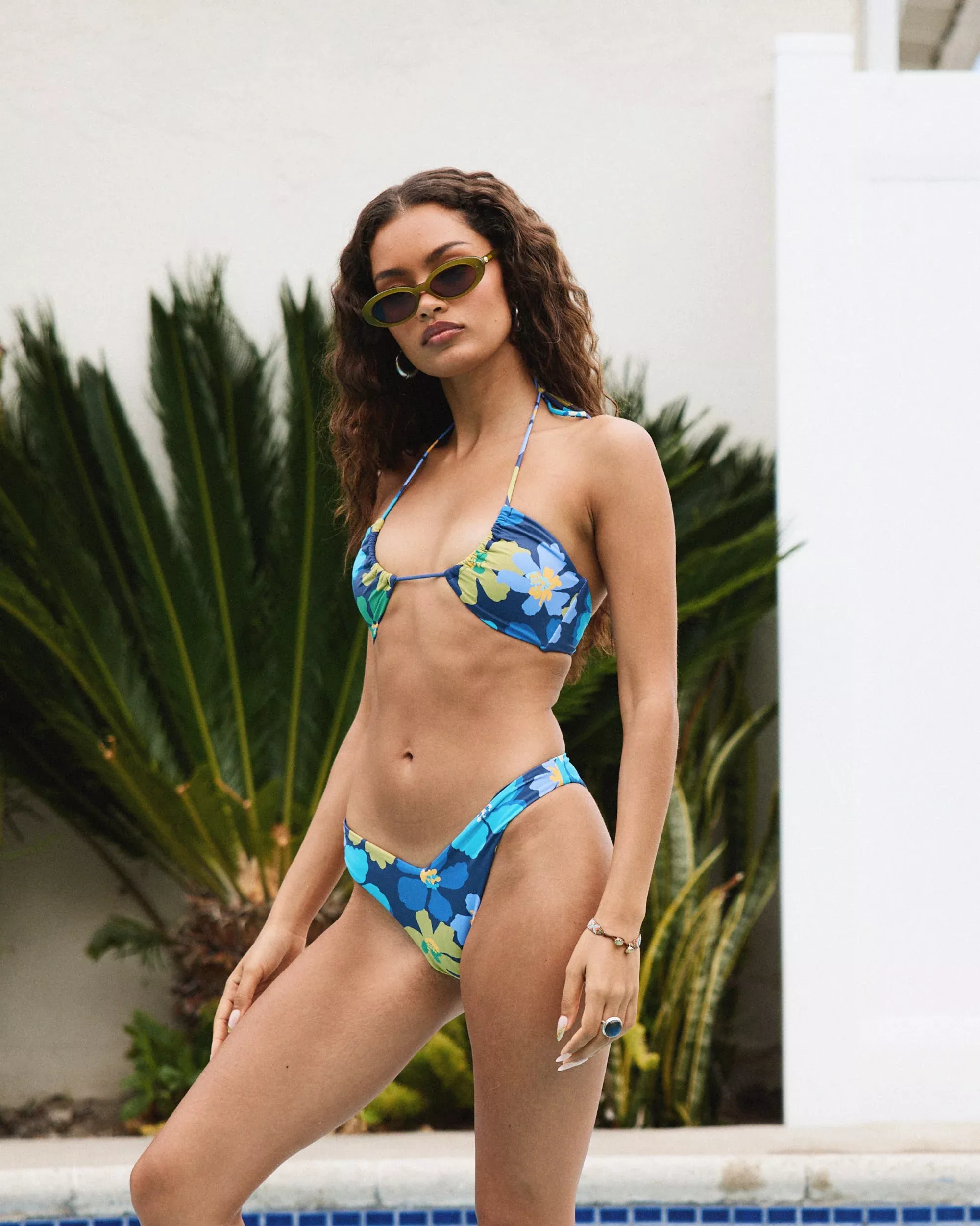 Flower Gazer V-Front Medium French Bikini Bottom