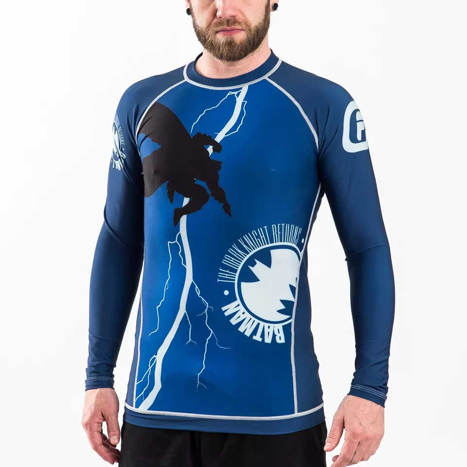 Fusion Fight Gear Batman The Dark Knight Returns Cover Rash Guard Compression Shirt (RETIRED)