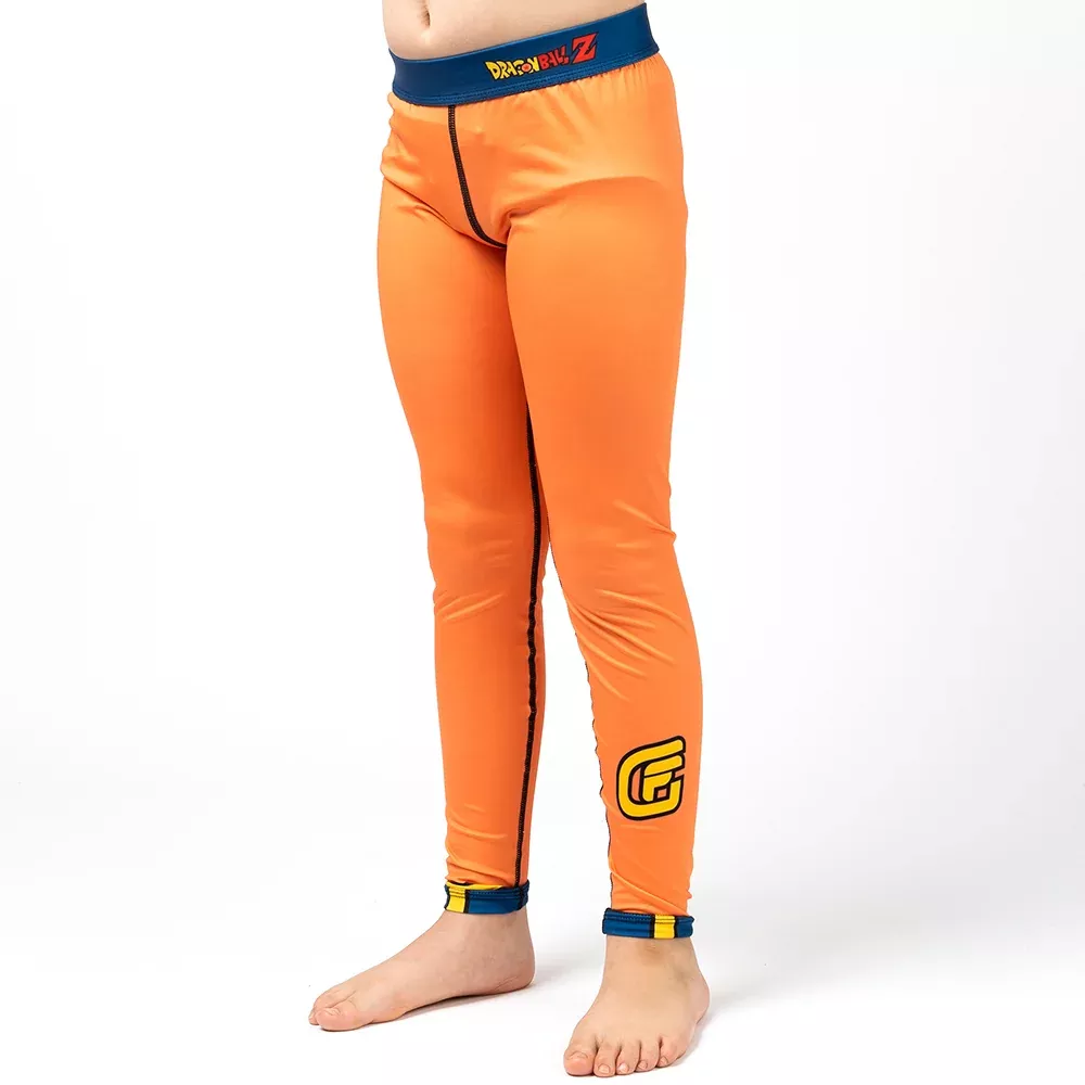 Fusion Fight Gear Dragon Ball Z Goku Costume Kids BJJ Spats Compression Pants Leggings