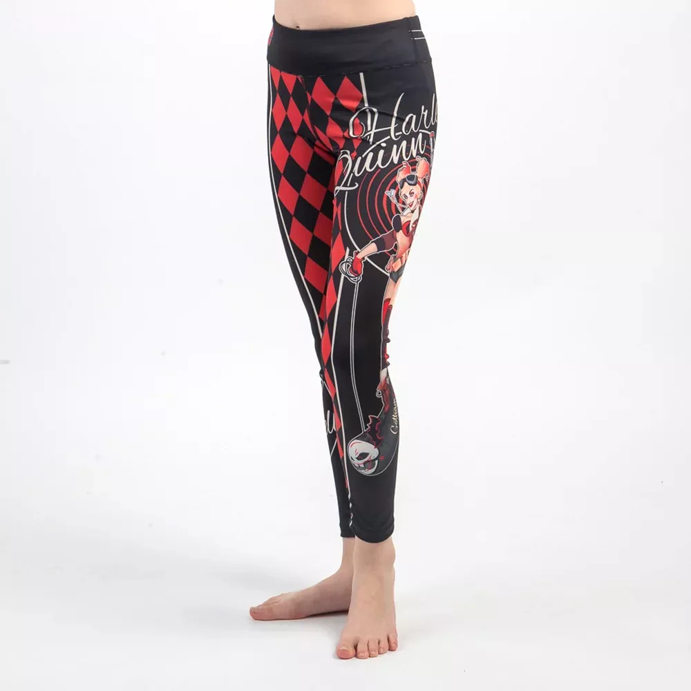 Fusion Fight Gear Harley Quinn DC Bombshells Kids BJJ Spats Leggings