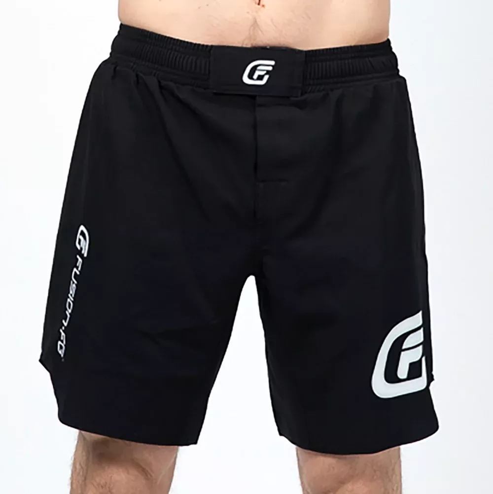 Fusion Fight Gear Midnight Black Fight Grappling MMA Shorts