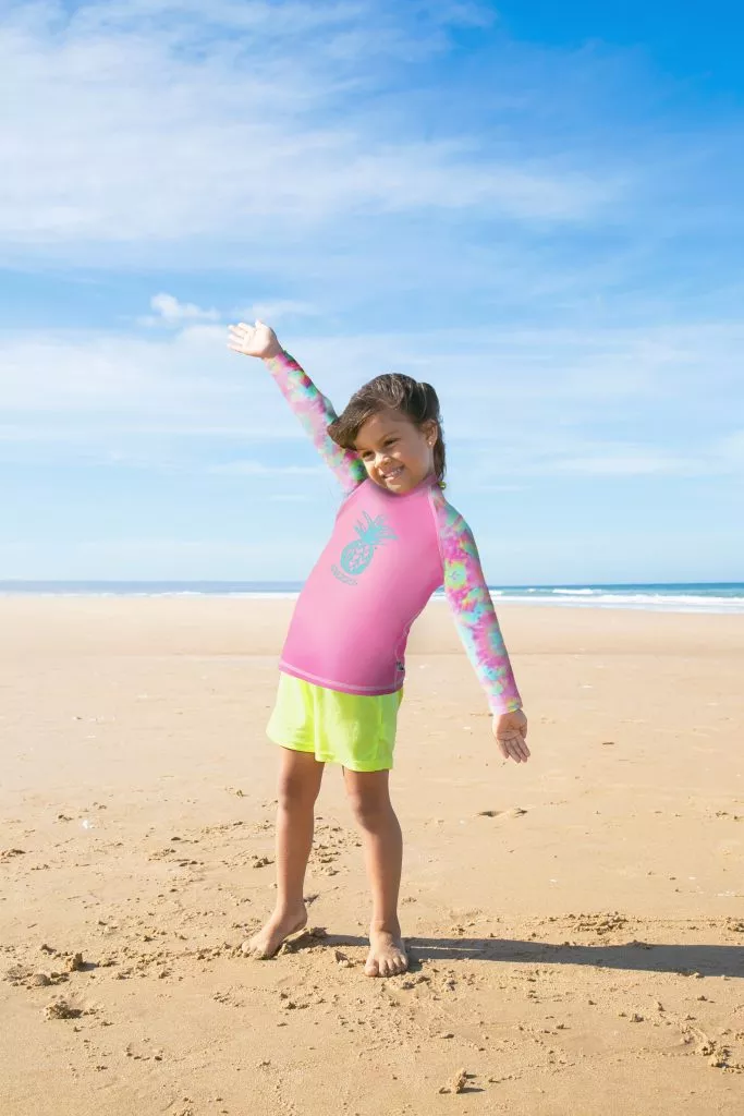 Girl’s Long Sleeve Rash Guard #K4702