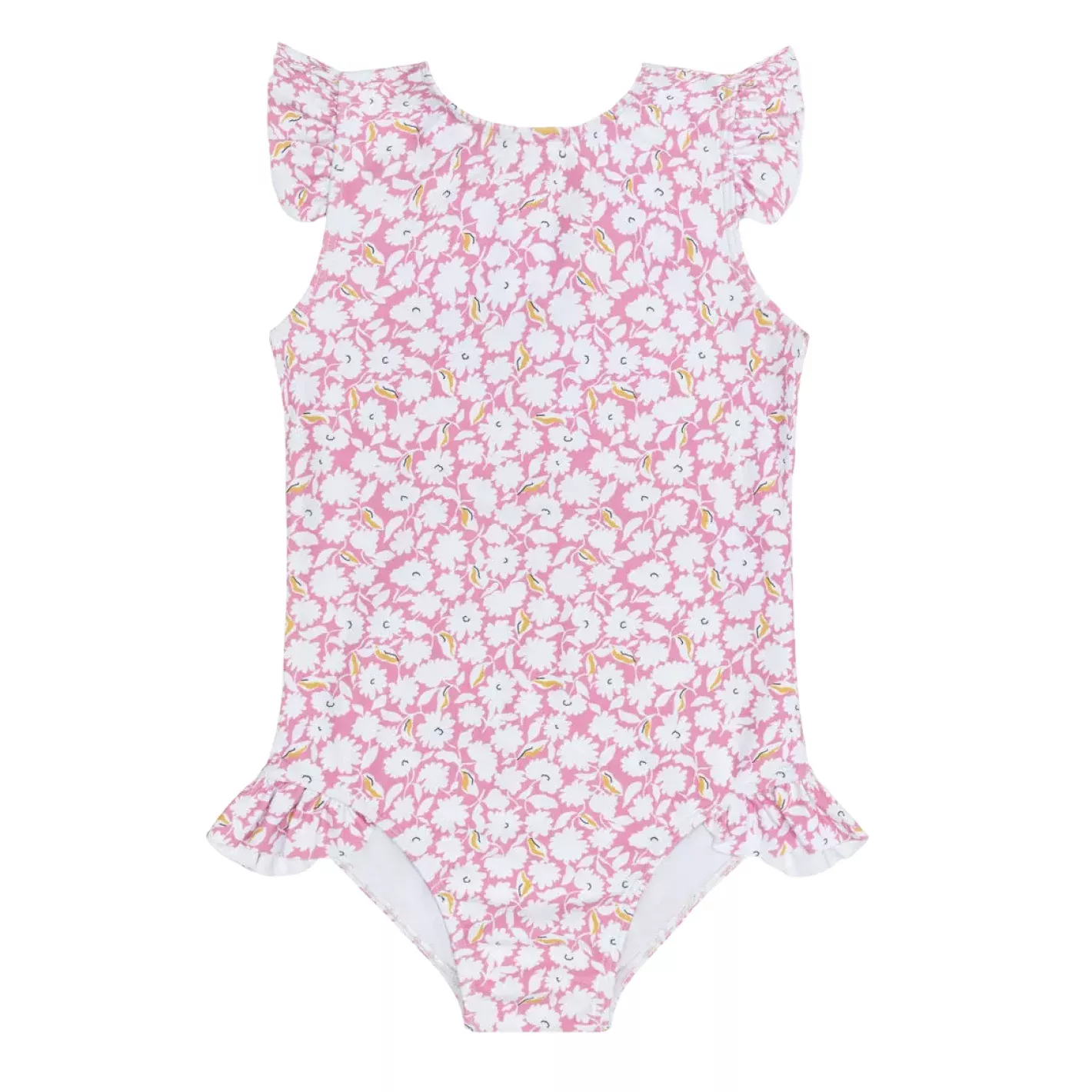girls blush bloom ruffle cap sleeve one piece