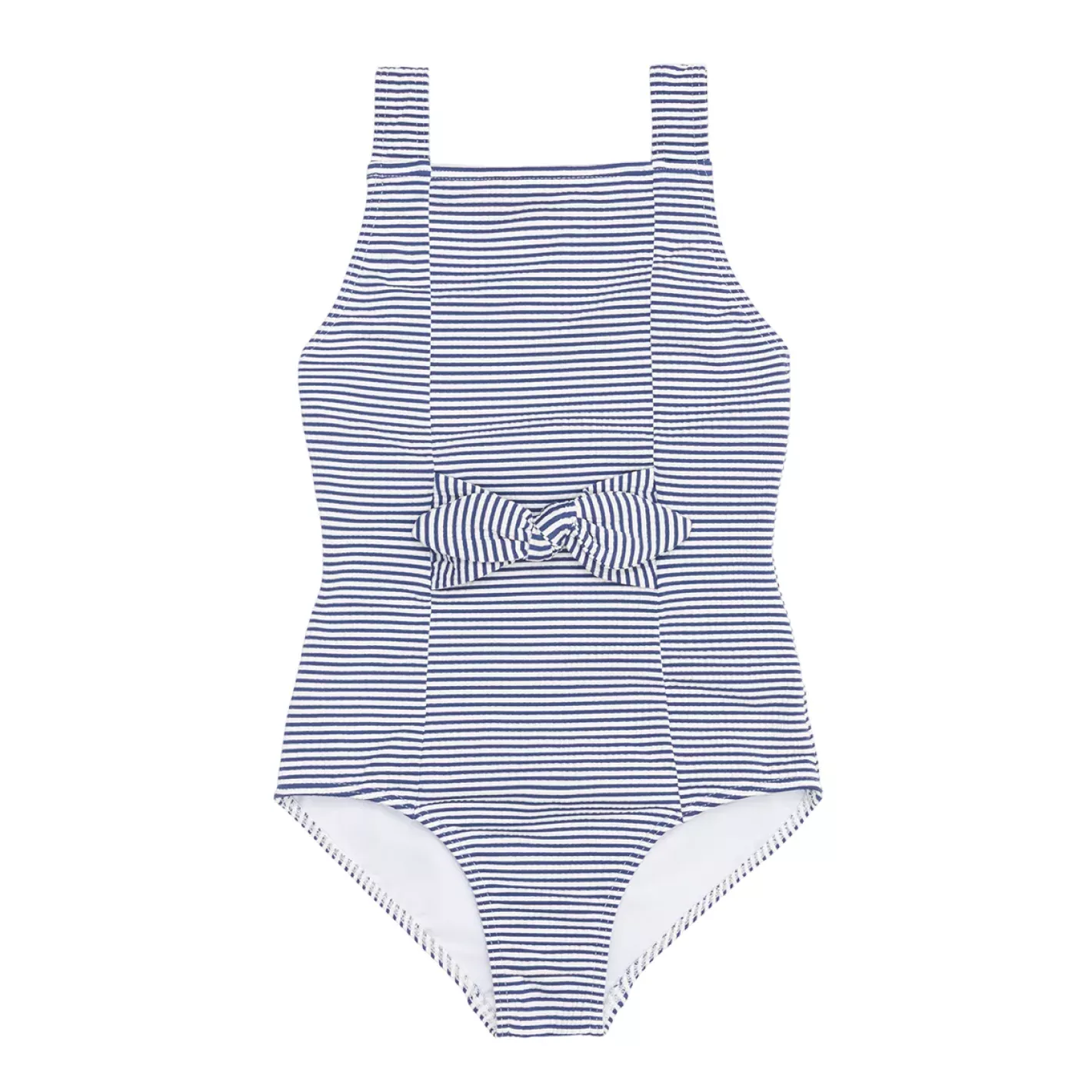 girls harbor stripe tie-front one piece