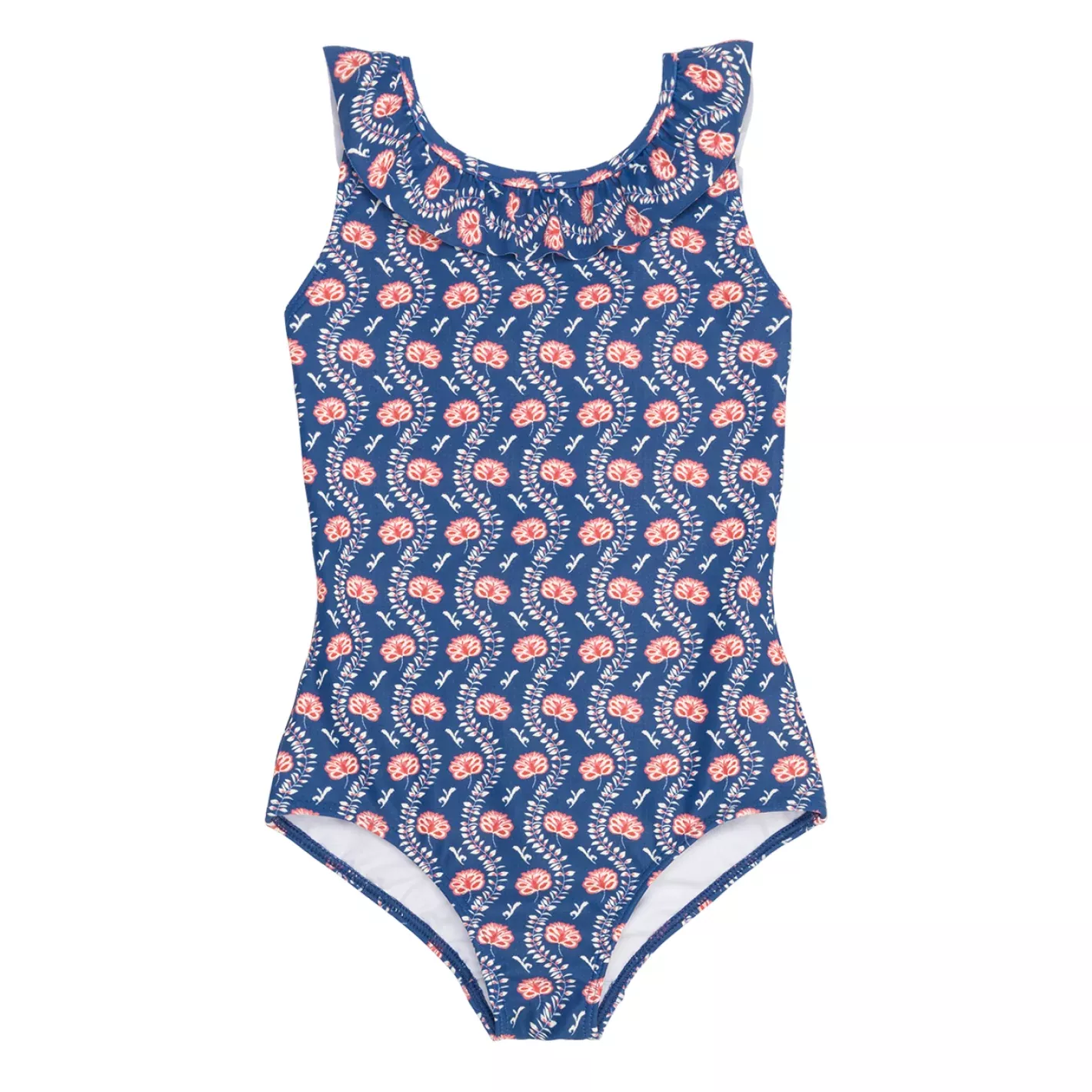 girls navy primrose ruffle collar one piece