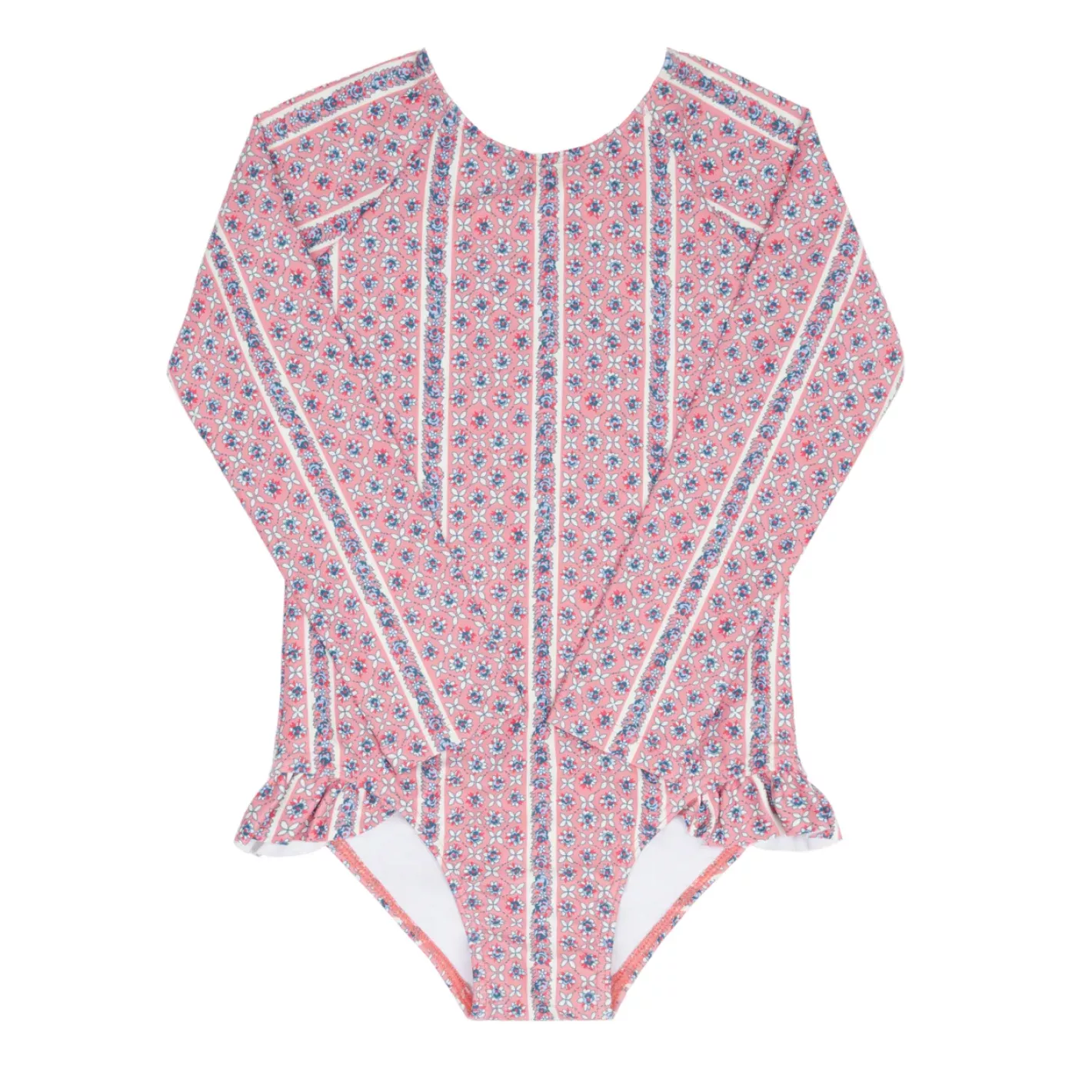 girls rosa vine rashguard one piece