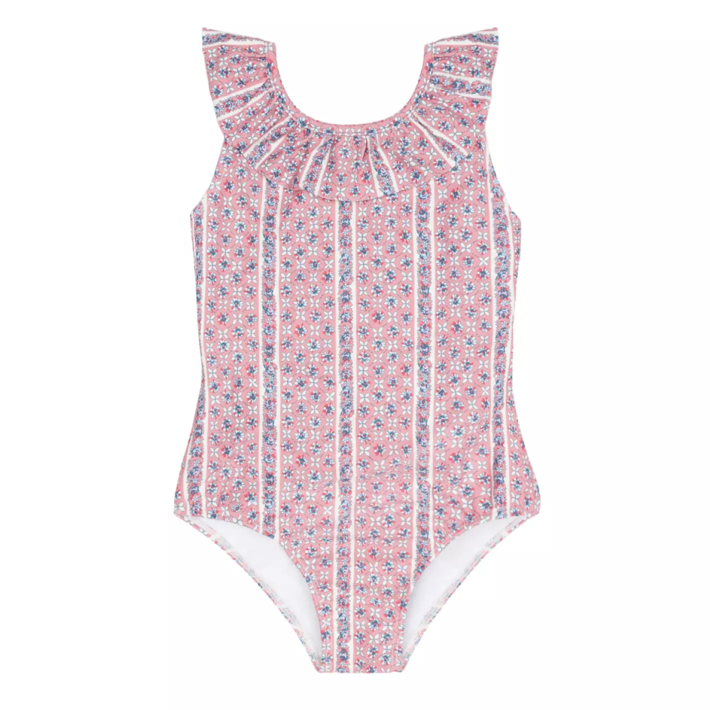 girls rosa vine ruffle collar one piece