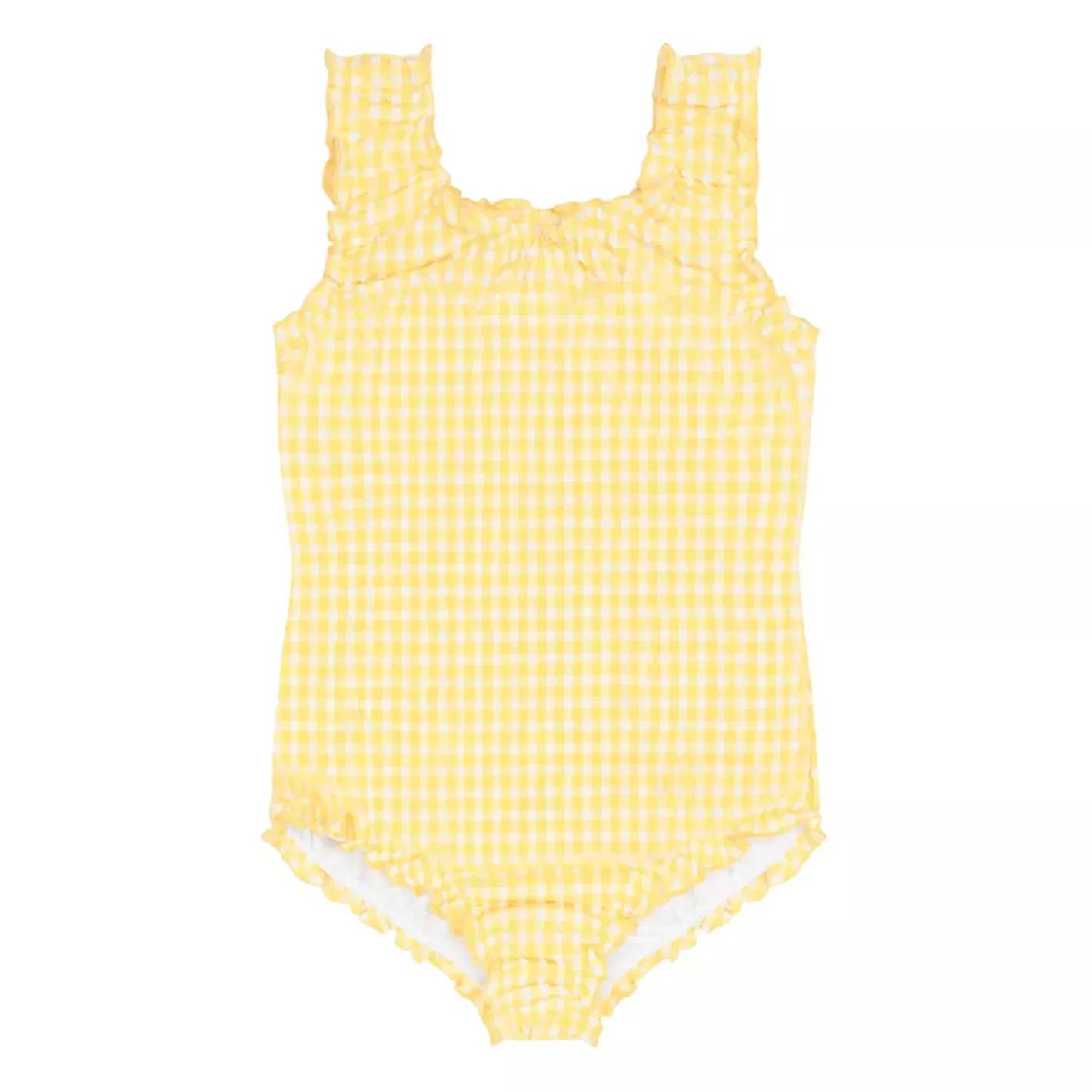 girls soleil gingham scoop neck one piece