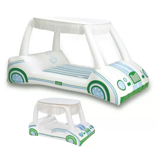 Golf Cart Pool Float+ Golf Cart Cooler Bundle