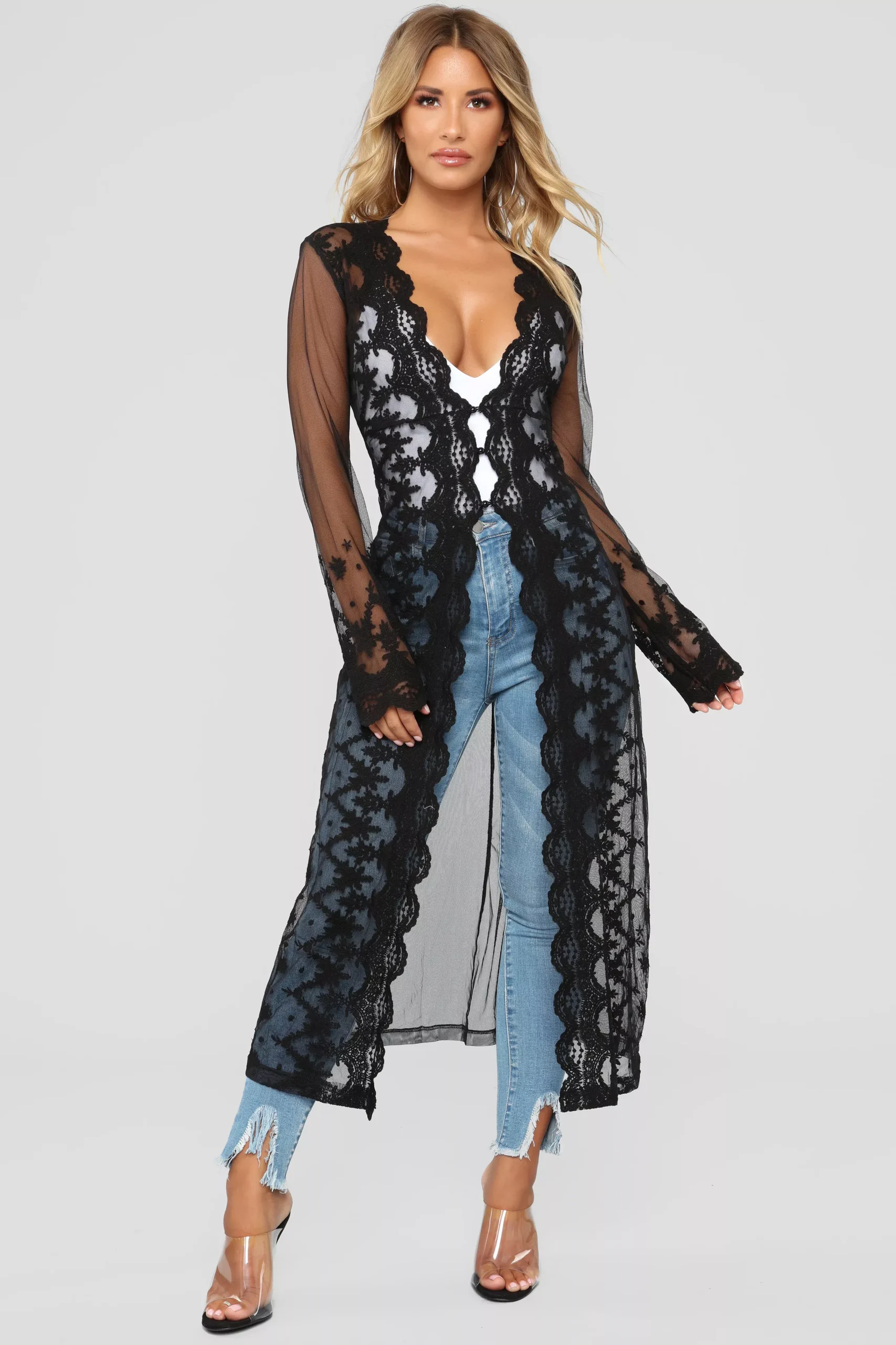 Got You On My Mind Kimono - Black