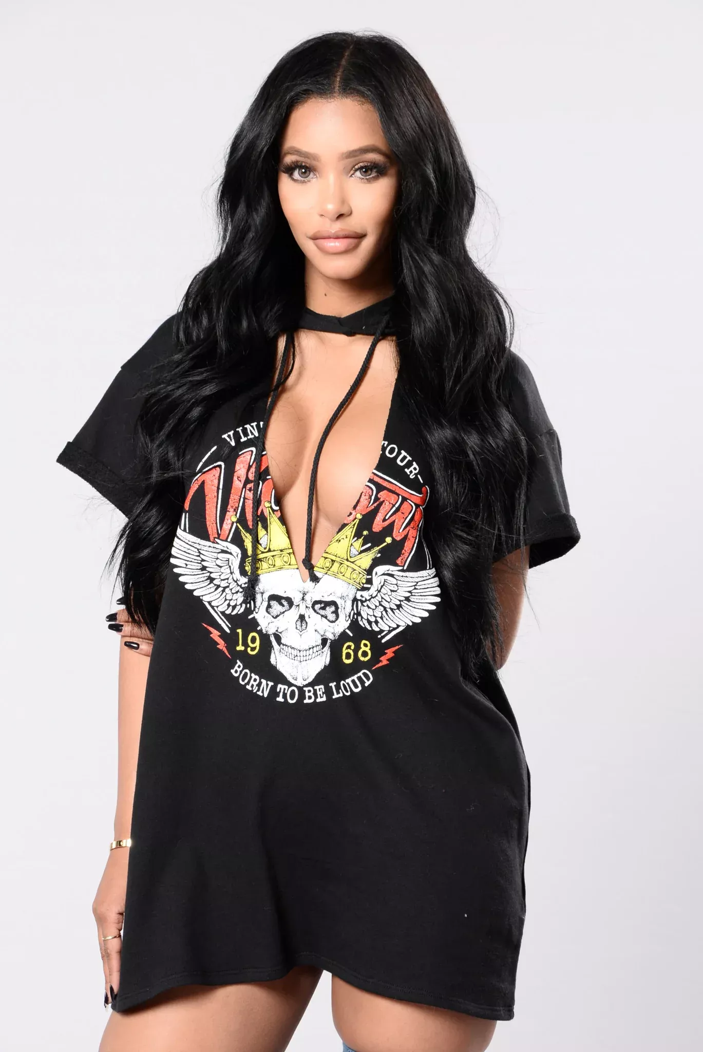 Grace Kelly Tunic - Black