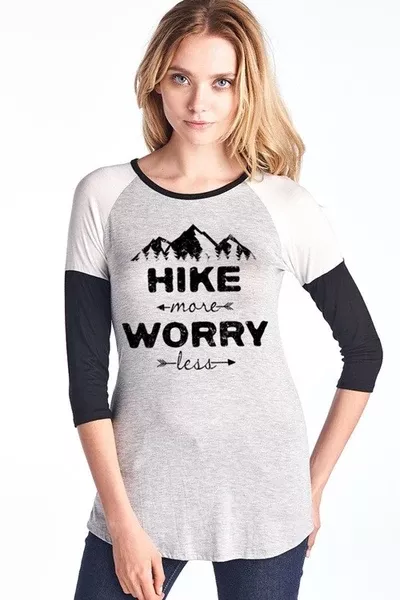 "Hike More Worry Less"T-Shirt