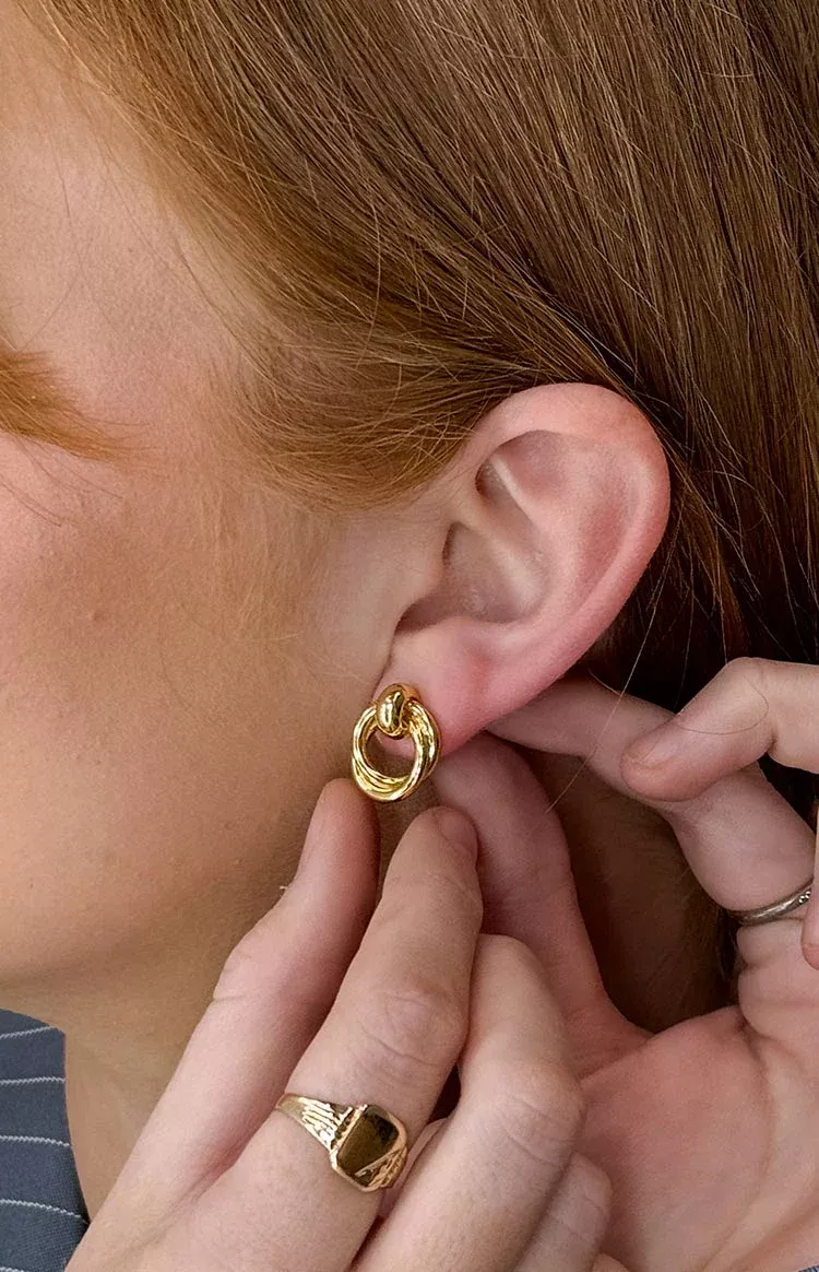 Hollie Gold Chunky Hoop Earrings