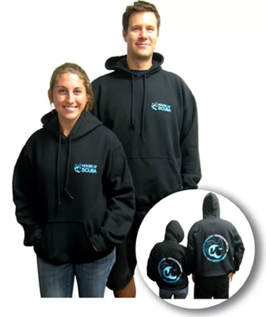 House of Scuba Hammerhead Logo Pull Over Hoodie