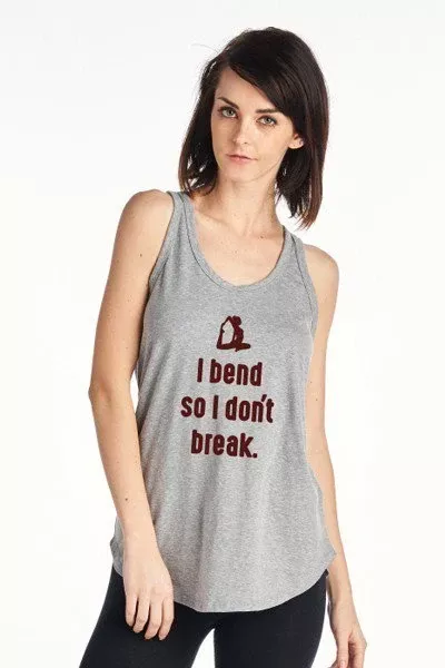 "I Bend So I Don't Break" Yoga Tank