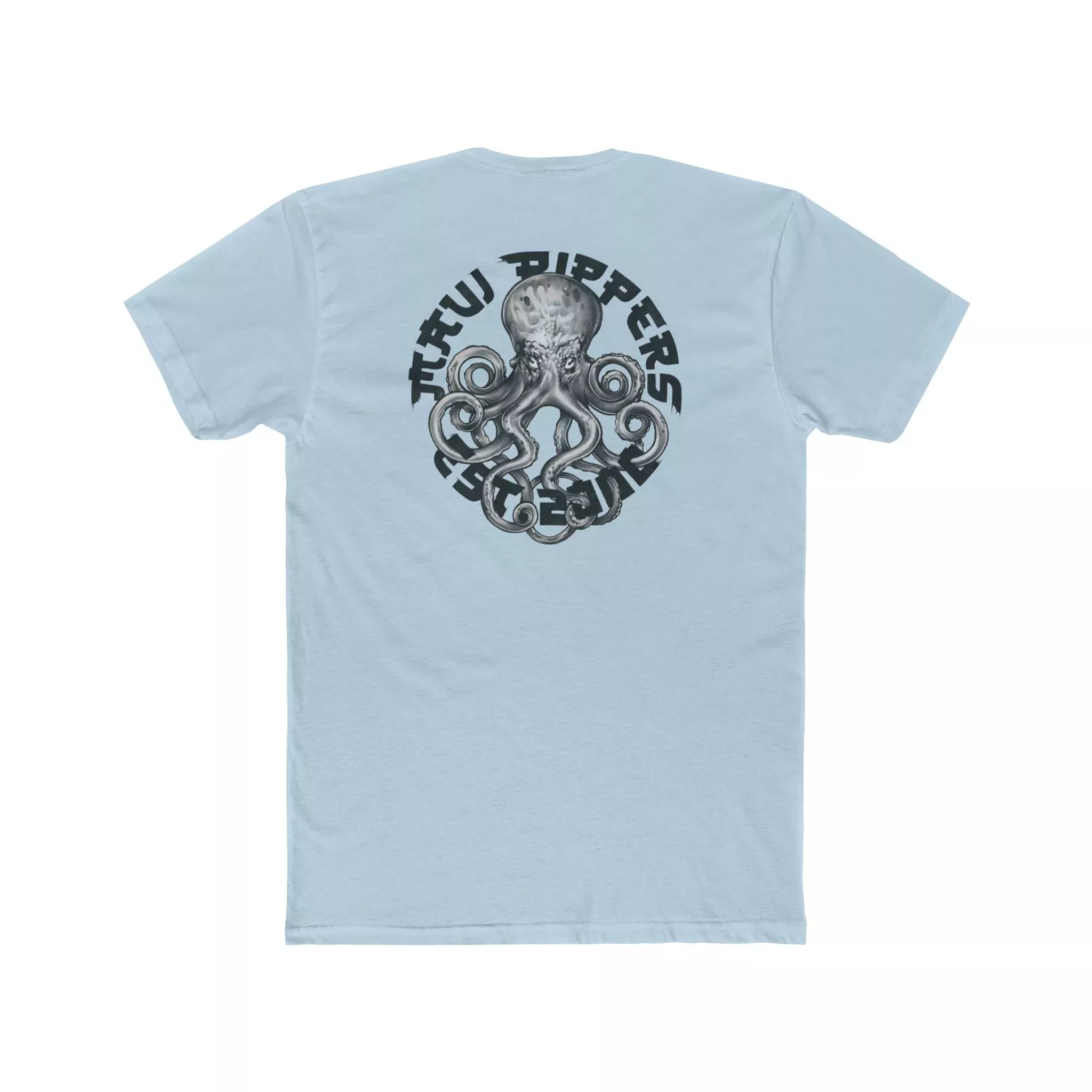 InkStrike - Maui Rippers Grey Octopus Light Blue T-shirt