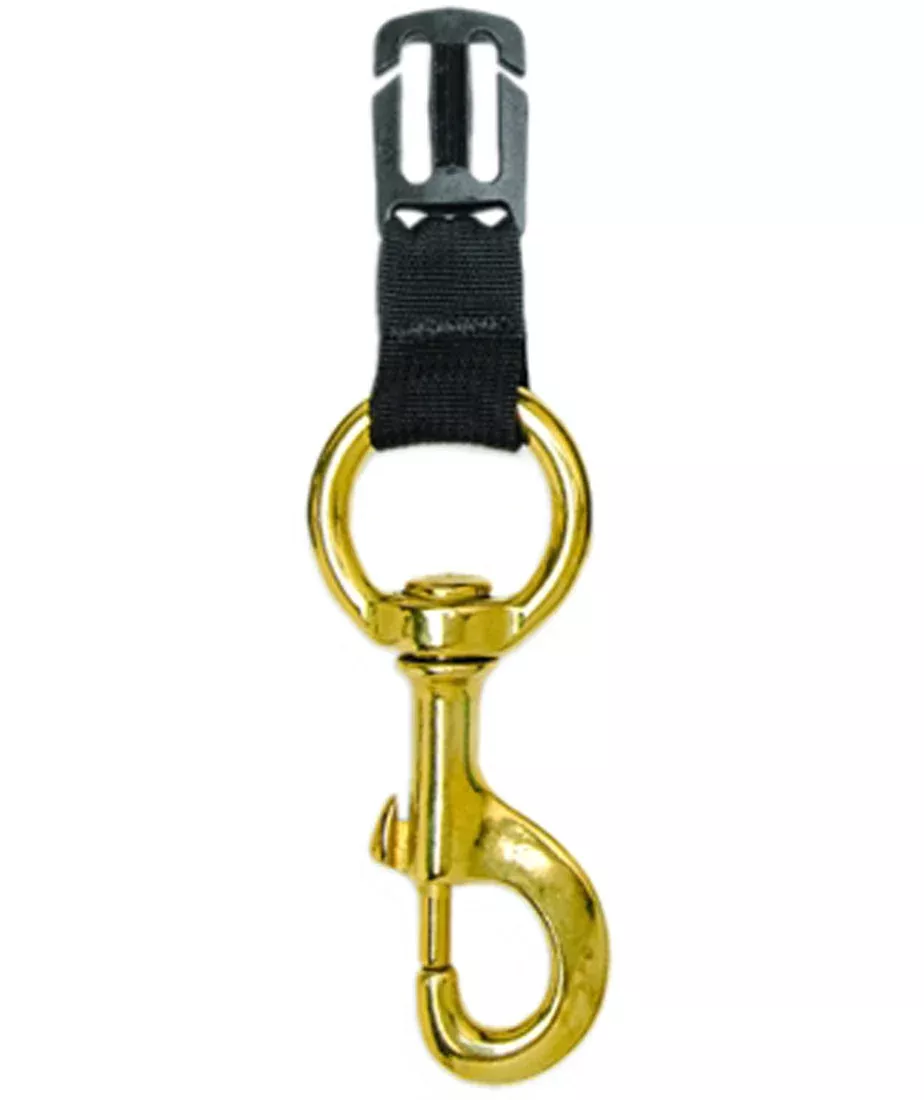 Innovative Scuba Concepts Sternum Clip w/ Brass Butterfly 4-5/8in