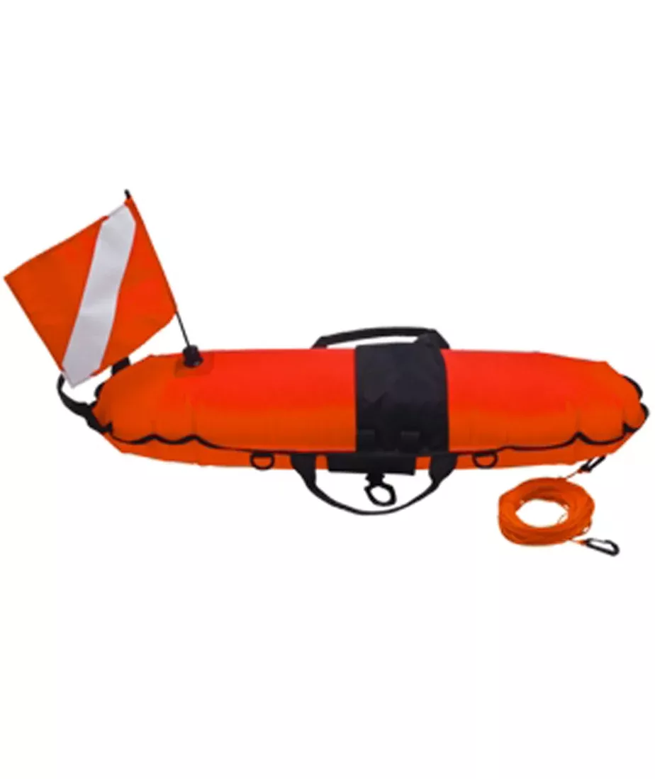 Innovative Scuba Torpedo Buoy 33 x 10in High Viz Orange Nylo