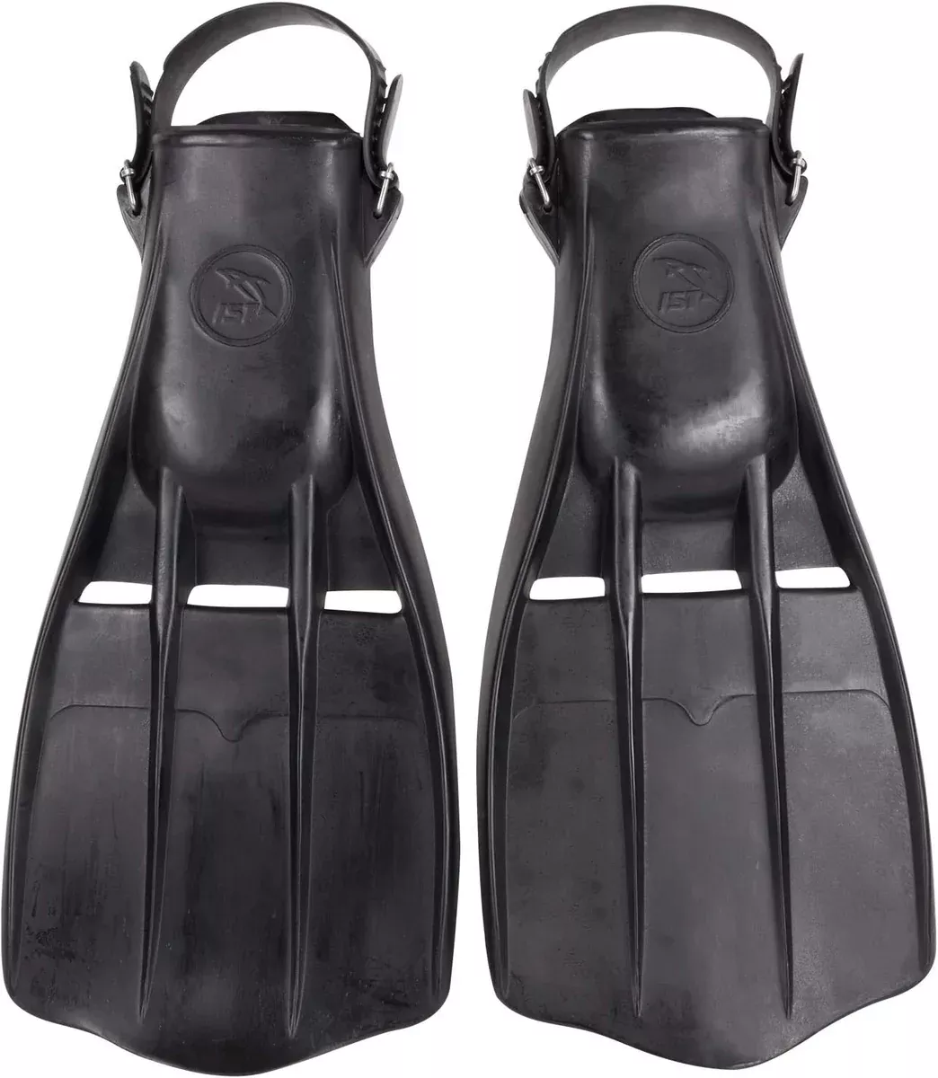 IST F1 Traditional Rubber Military Dive Fins Open Vent Fin
