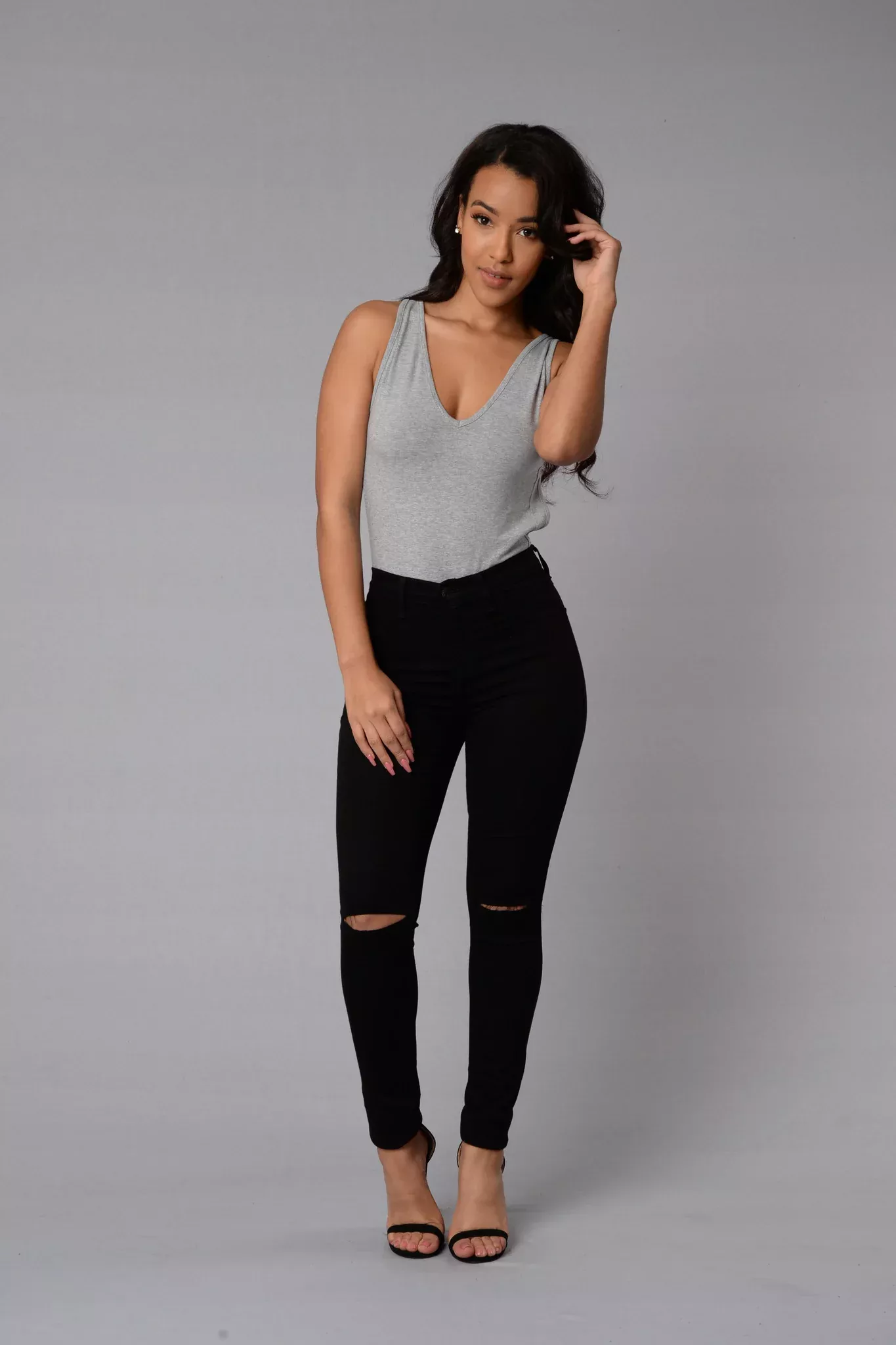 Kathleen Bodysuit - Heather Grey