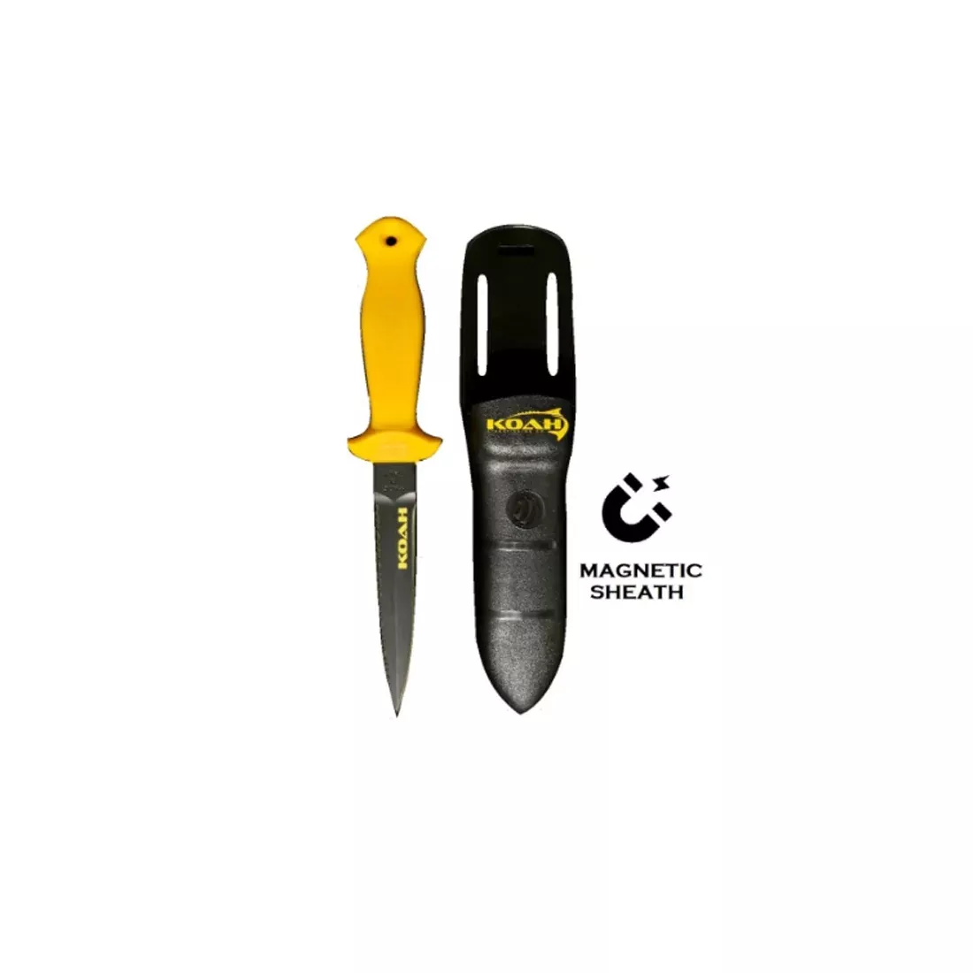 Koah Standard 4.5 Inch Dive Knife w/ Magnetic Sheath